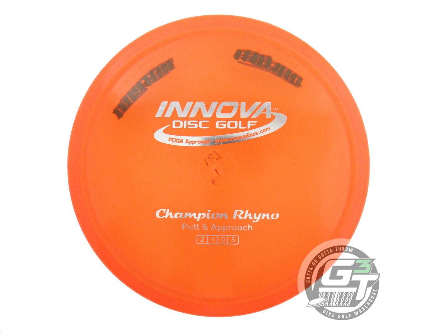 USED Innova Champion Rhyno 167g Orange Silver Foil Putter Golf Disc