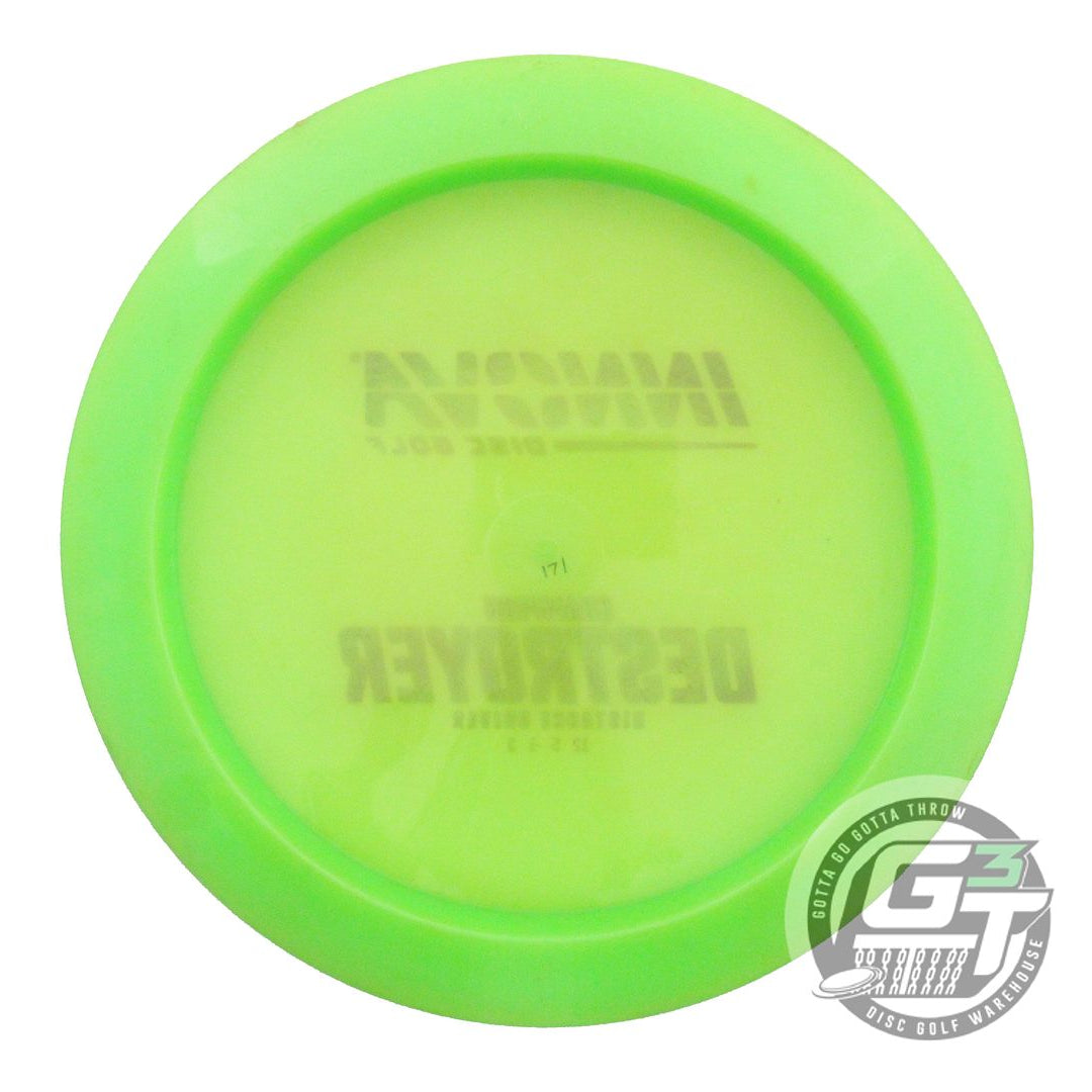 USED Innova Champion Destroyer 171g Lime Red Star Foil Distance Driver Golf Disc