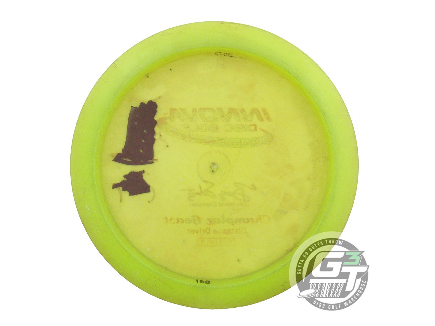 USED Innova Champion Beast 168g Lime Red Foil Distance Driver Golf Disc