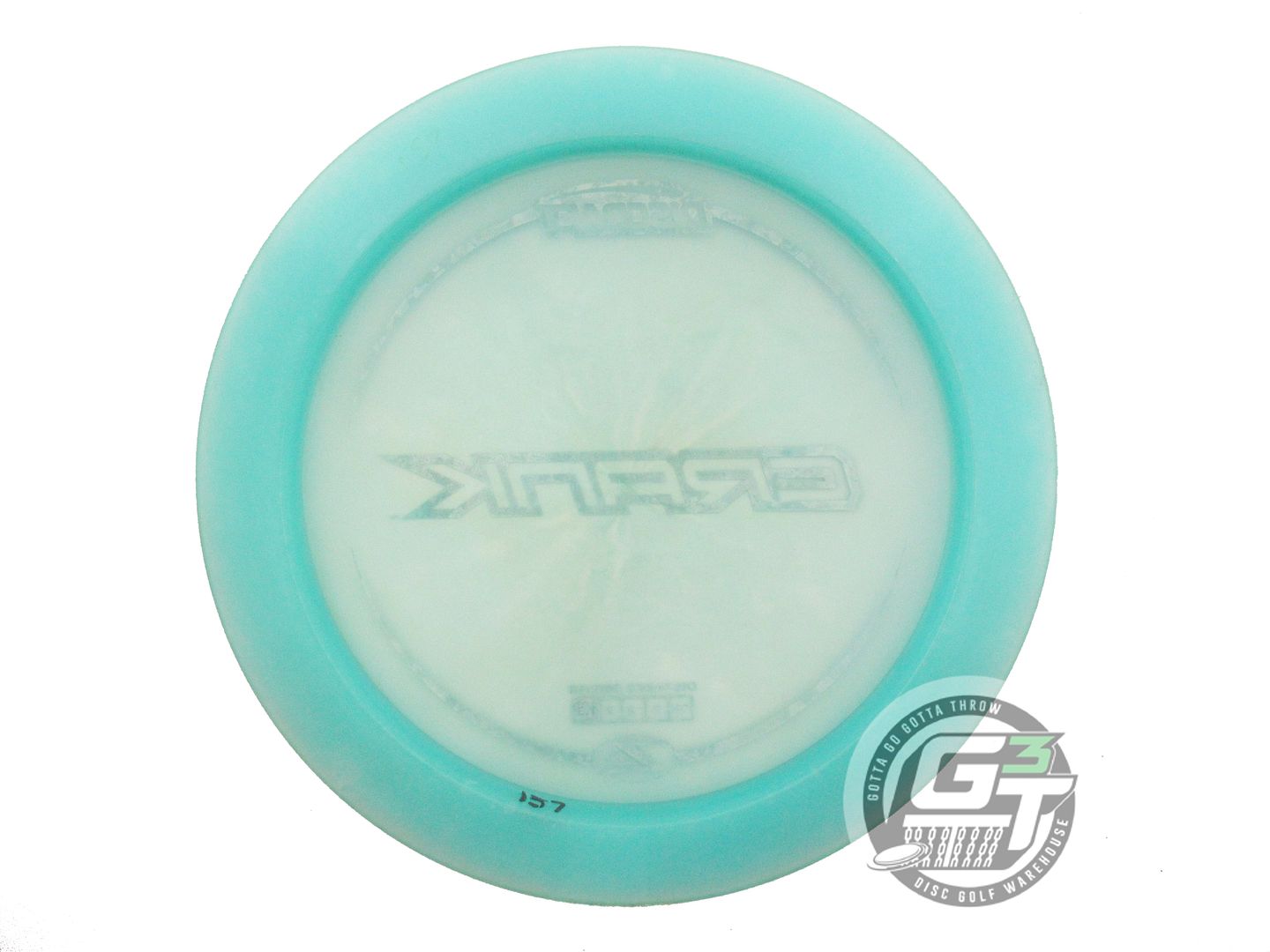 USED Discraft Z Lite Crank 157g Aqua Teal Heart Foil Distance Driver Golf Disc
