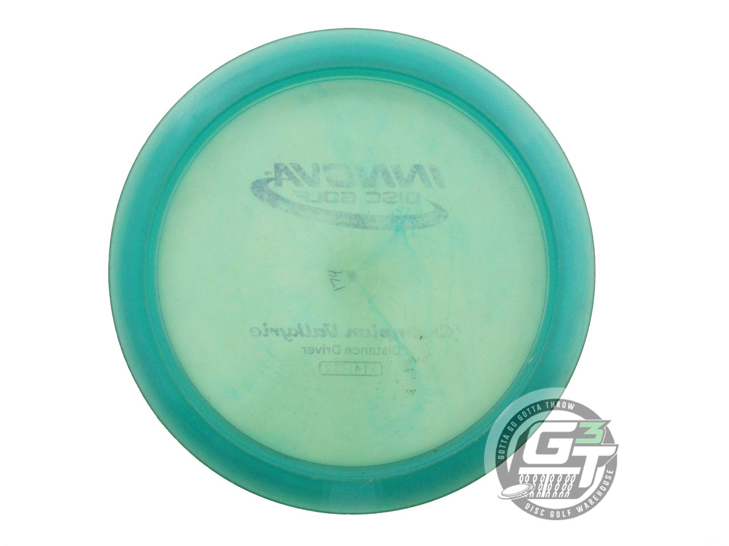 USED Innova Champion Valkyrie 174g Seafoam Wiped Stamp Distance Driver Golf Disc