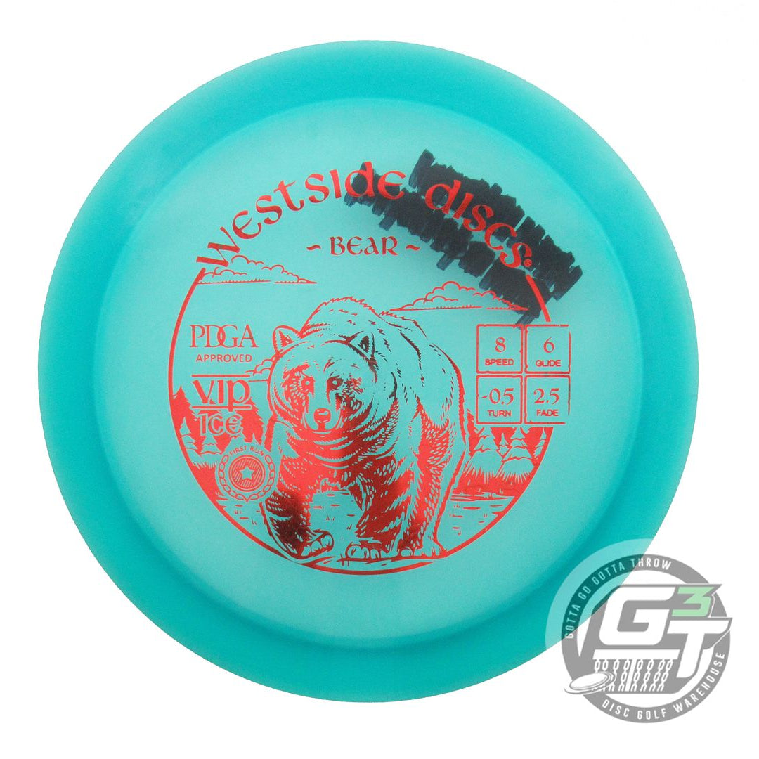 USED Westside Discs VIP Ice Bear 173g Teal Red Foil Fairway Driver Golf Disc