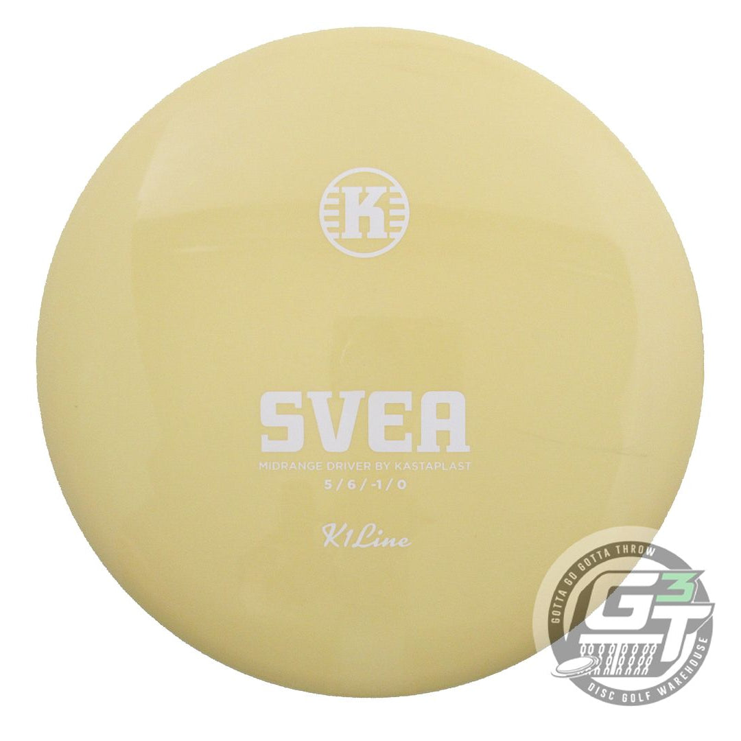 USED Kastaplast K1 Svea 179g Yellow White Stamp Midrange Golf Disc