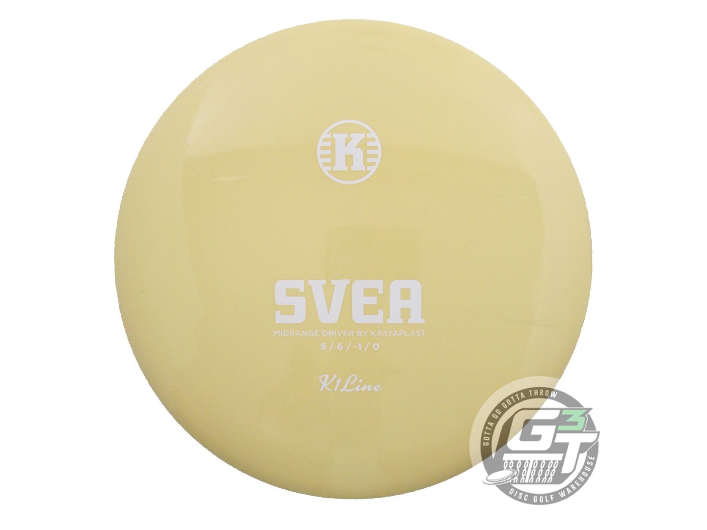 USED Kastaplast K1 Svea 179g Yellow White Stamp Midrange Golf Disc