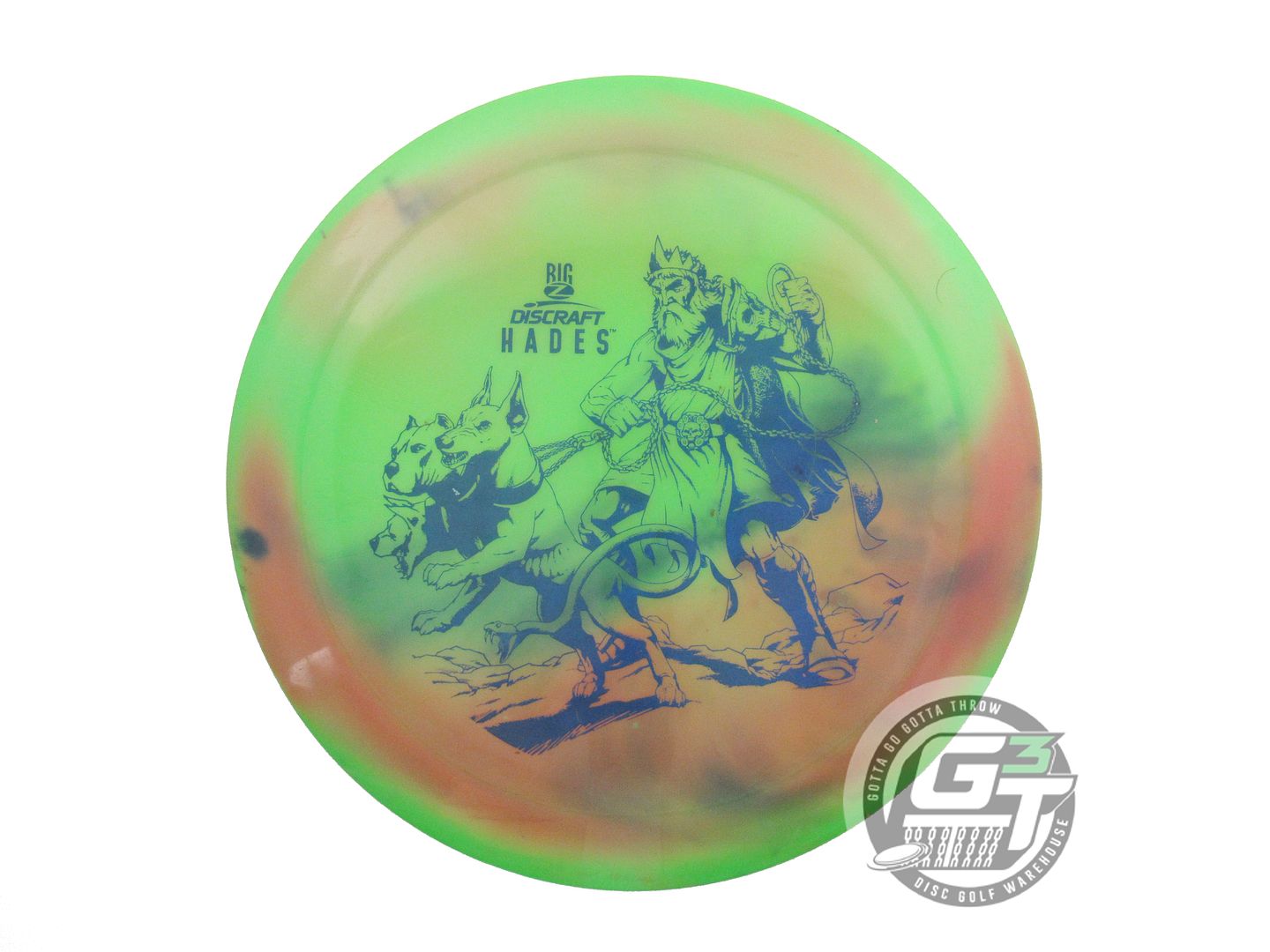 USED Discraft Big Z Hades 173g Green HOME DYED Driver Golf Disc