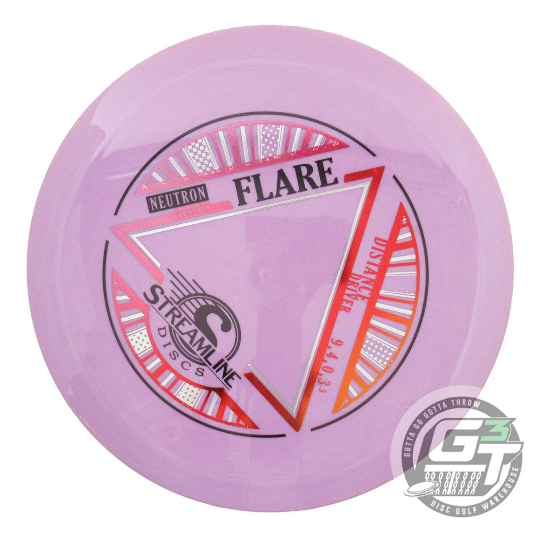 NOS Streamline Discs Neutron Flare 174g Lilac Distance Driver Golf Disc