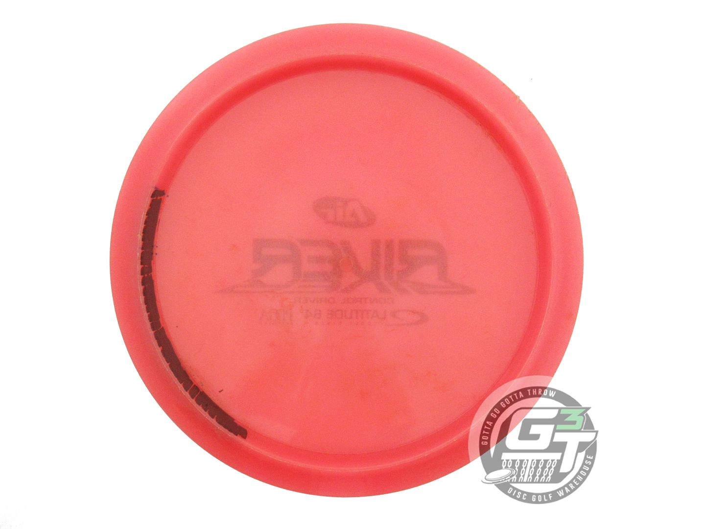 USED Latitude 64 Opto AIR River 159g Pink Silver Patina Stamp Driver Golf Disc