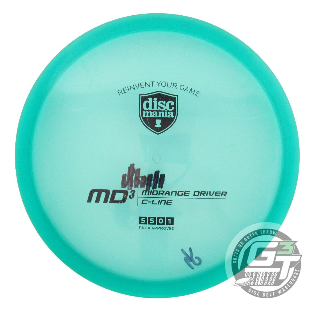 USED DiscMania C-Line MD3 178g Seafoam Black Stamp Midrange Golf Disc