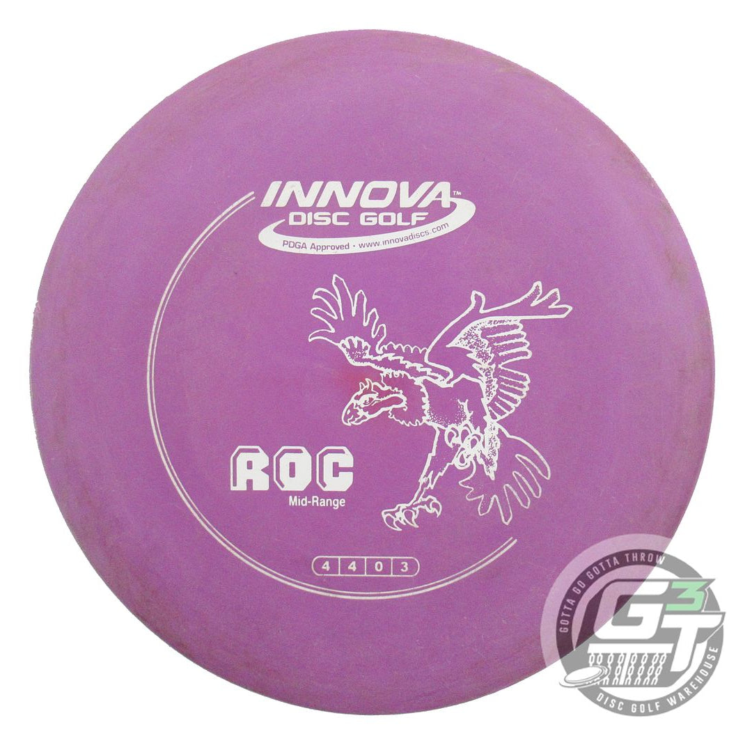 USED Innova DX Roc 176g Purple White Stamp Midrange Golf Disc