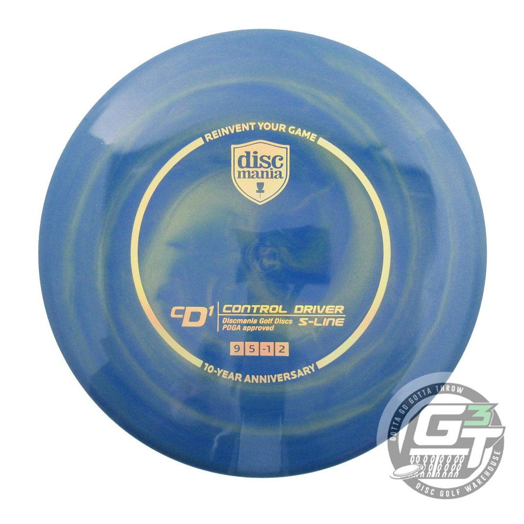 Discmania Limited Edition 10-Year Anniversary Golden Swirl S-Line CD1 Control Driver Distance Driver Golf Disc (Individually Listed)