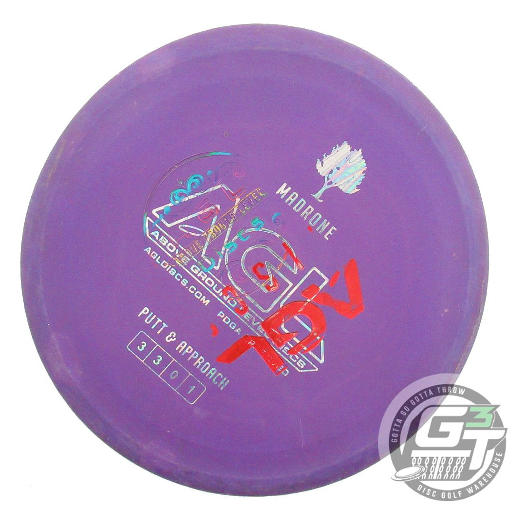 USED Above Ground Level X-OUT Woodland Madrone 174g Purple Putter Disc