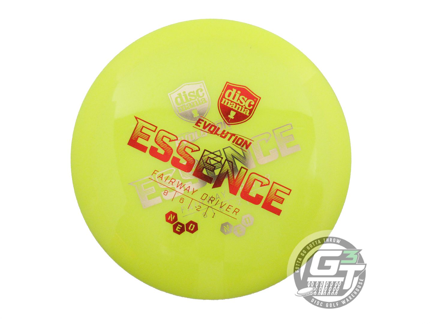USED DiscMania X-OUT Neo Essence 174g Yellow Driver Golf Disc