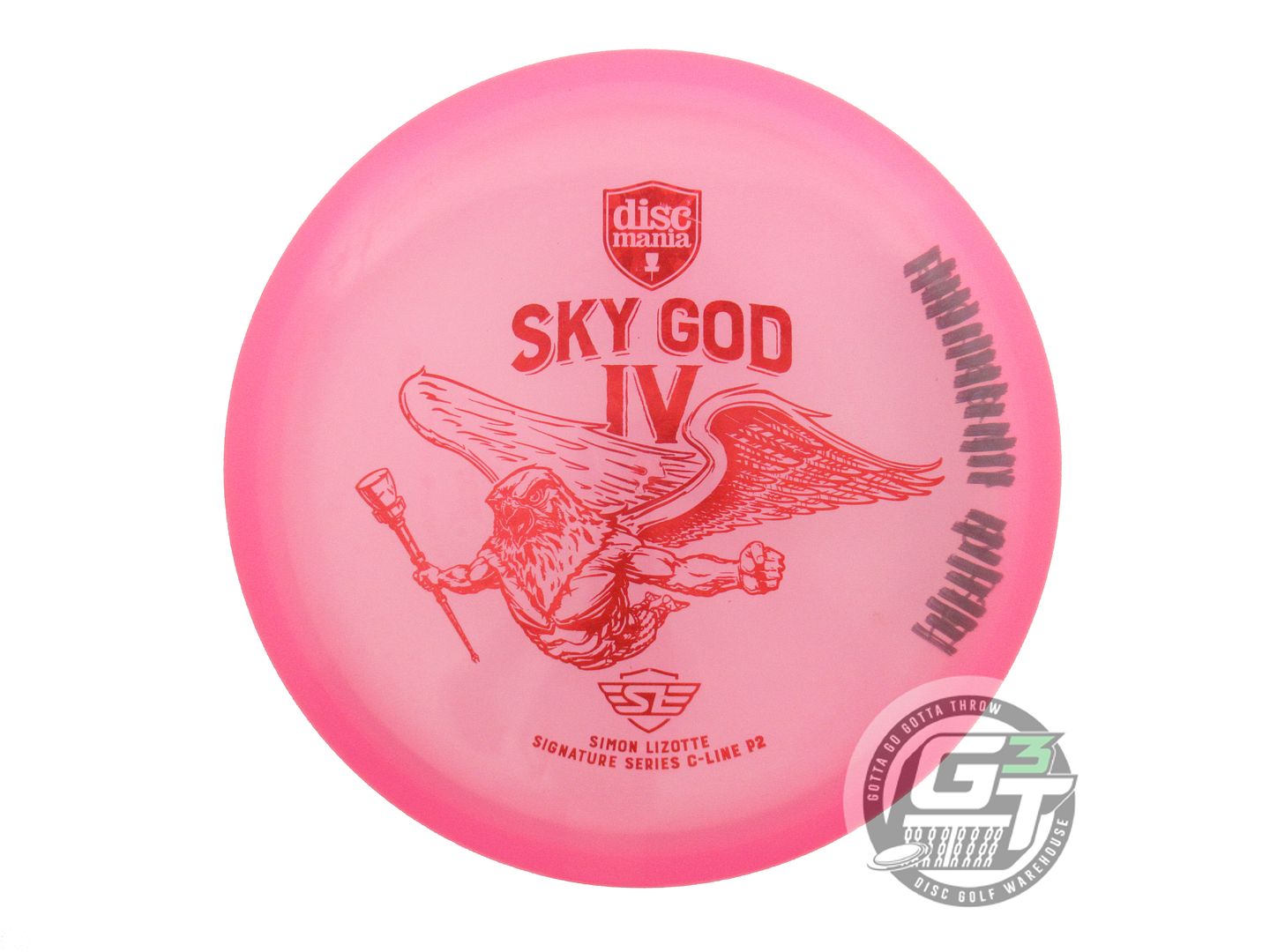 USED DiscMania SKY GOD 4 C-Line P2 174g Pink Red Shatter Foil Putter Golf Disc