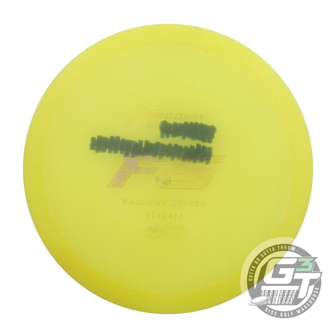 USED Prodigy Discs 400 F5 169g Yellow Wiped Stamp CHALKY Fairway Driver Disc