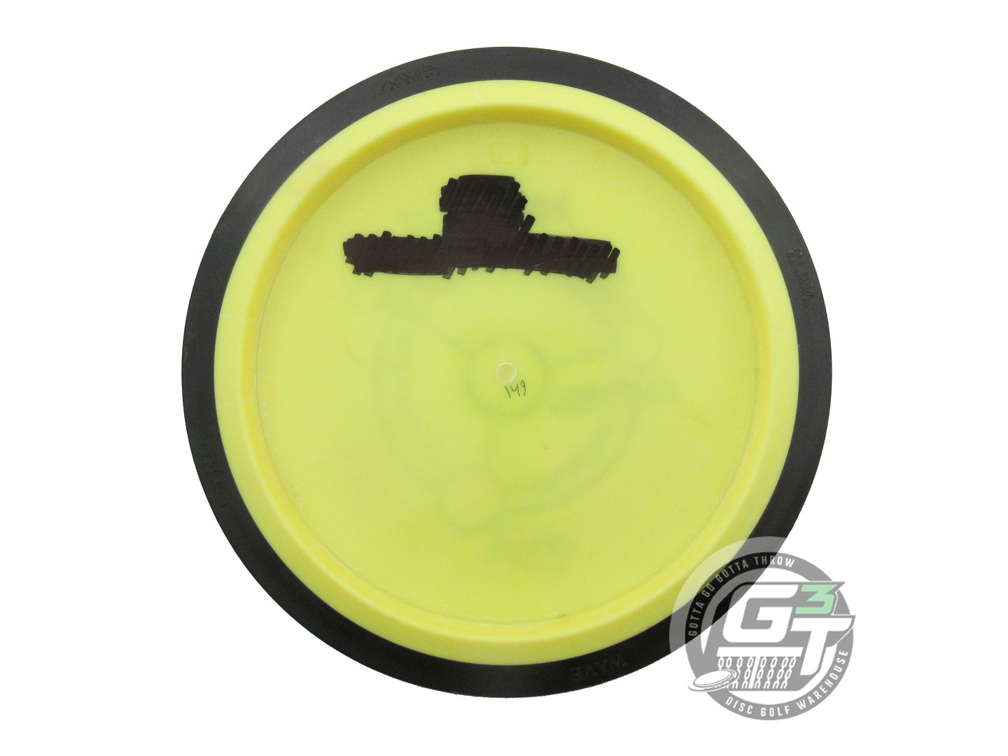 USED MVP Disc Sports Fission Wave 149g Yellow Distance Driver Golf Disc