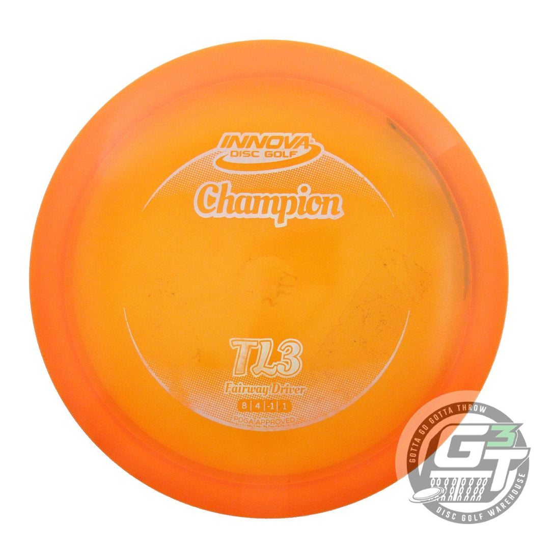 USED Innova Champion TL3 174g Orange Silver Holo Foil Fairway Driver Golf Disc