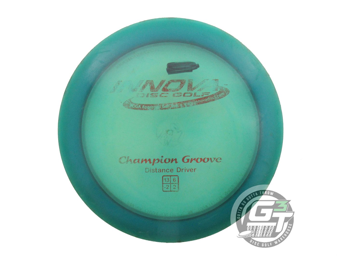 USED Innova Champion Groove 167g Teal Red Foil Distance Driver Golf Disc