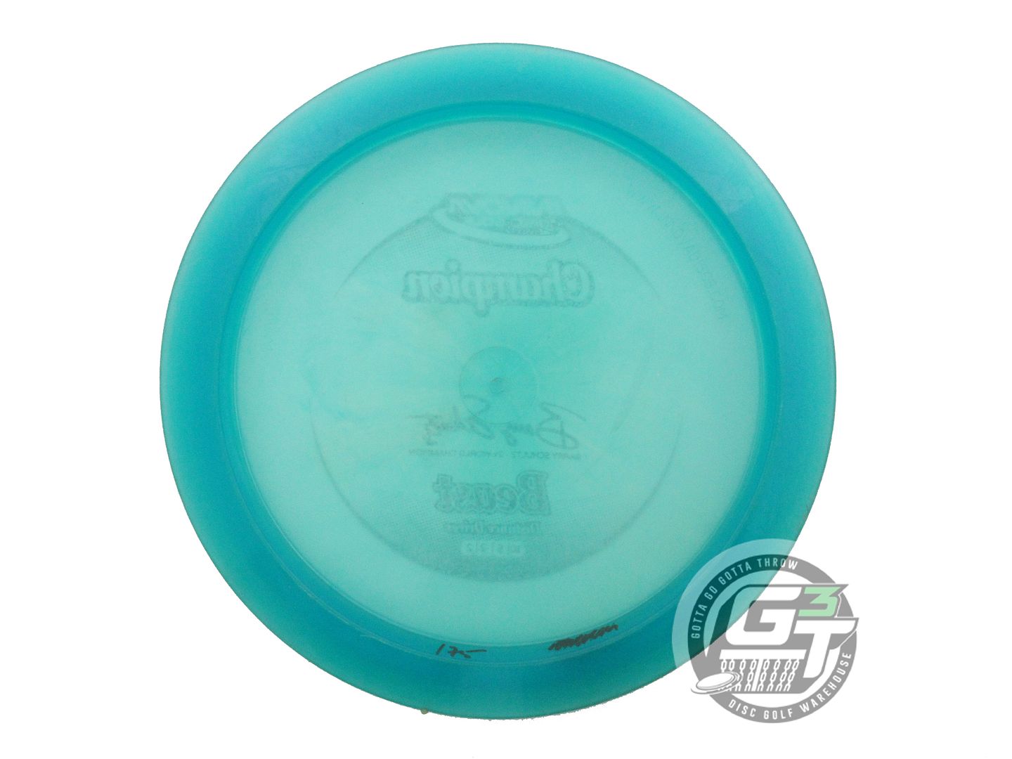 USED Innova Champion Beast 175g Teal Silver Glitter Foil Distance Driver Disc