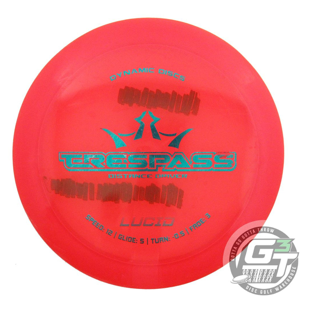 USED Dynamic Discs Lucid Trespass 171g Red Teal Foil Distance Driver Golf Disc