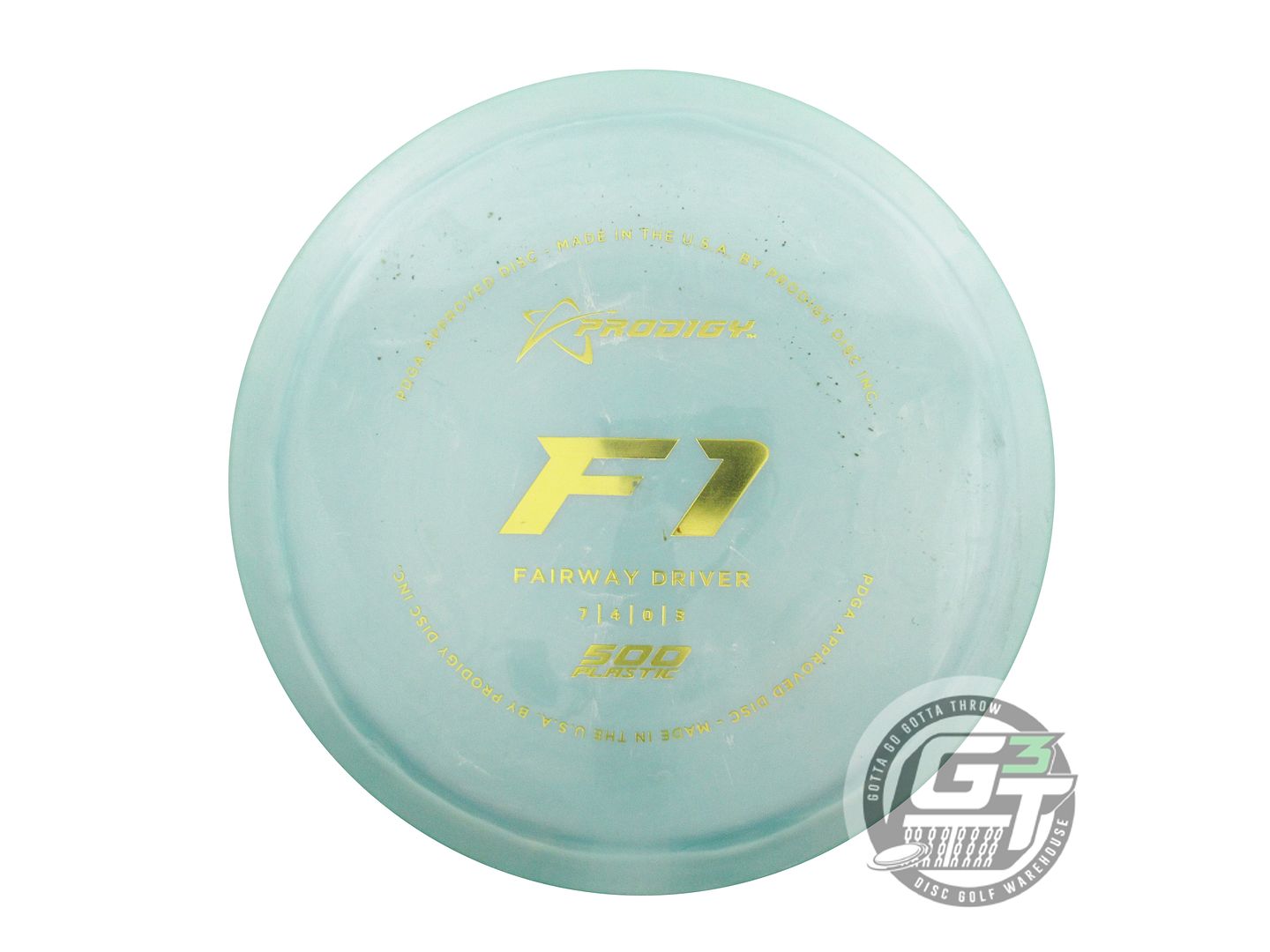 USED Prodigy Discs 500 F1 172g Seafoam Gold Foil Fairway Driver Golf Disc
