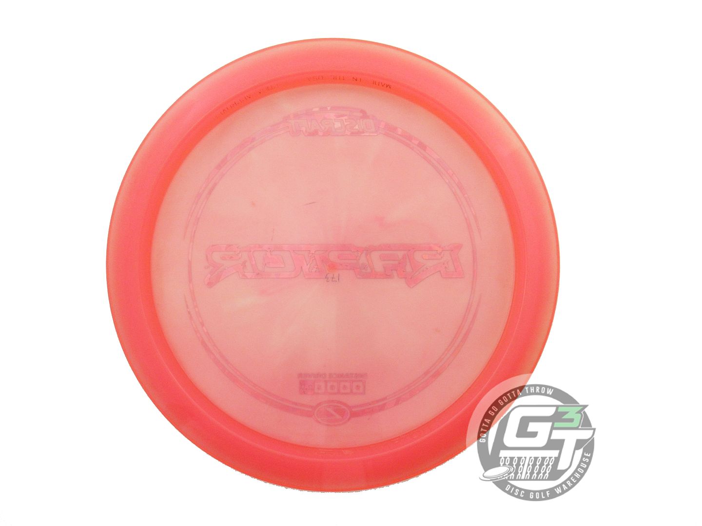USED Discraft Z Raptor 173g Coral Teal Shatter Foil Distance Driver Golf Disc