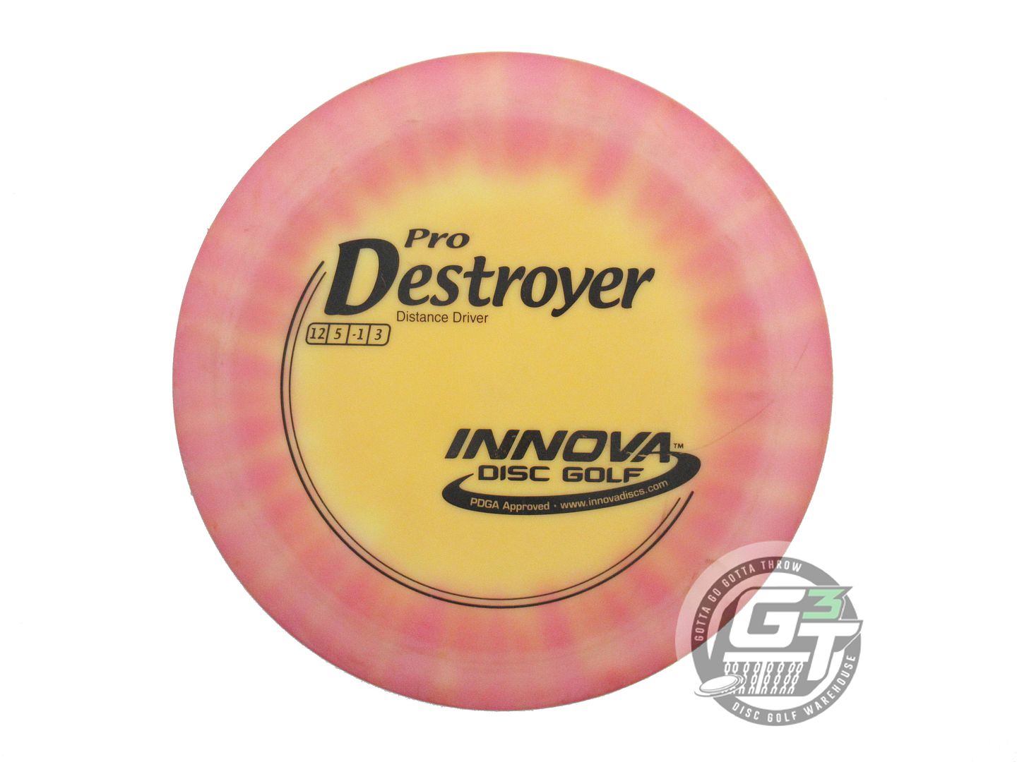 USED Innova I-DYE Pro Destroyer 170g Pink Burst Distance Driver Golf Disc