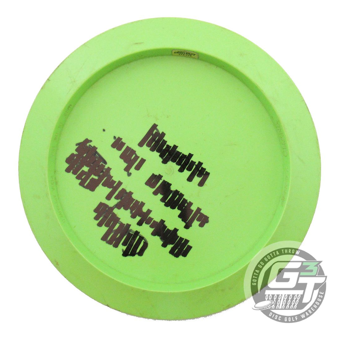 USED Discraft ESP Crank 174g Lime Red Foil PFN Distance Driver Golf Disc