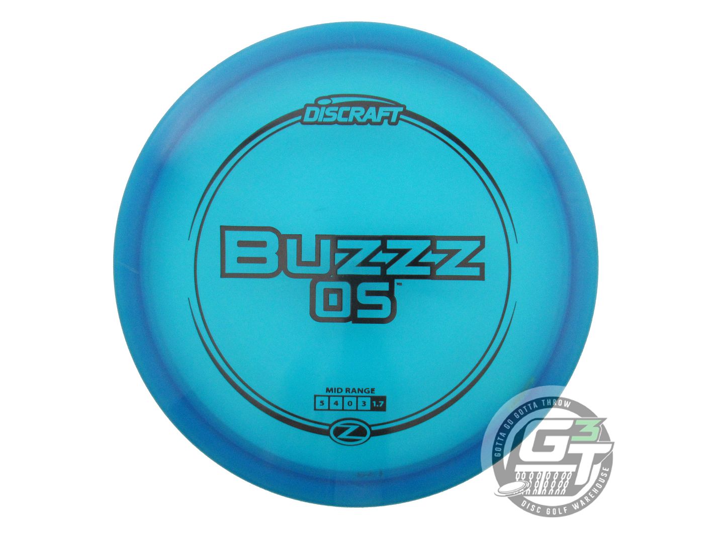 USED Discraft Z Buzzz OS 179g Blue Black Stamp Midrange Golf Disc