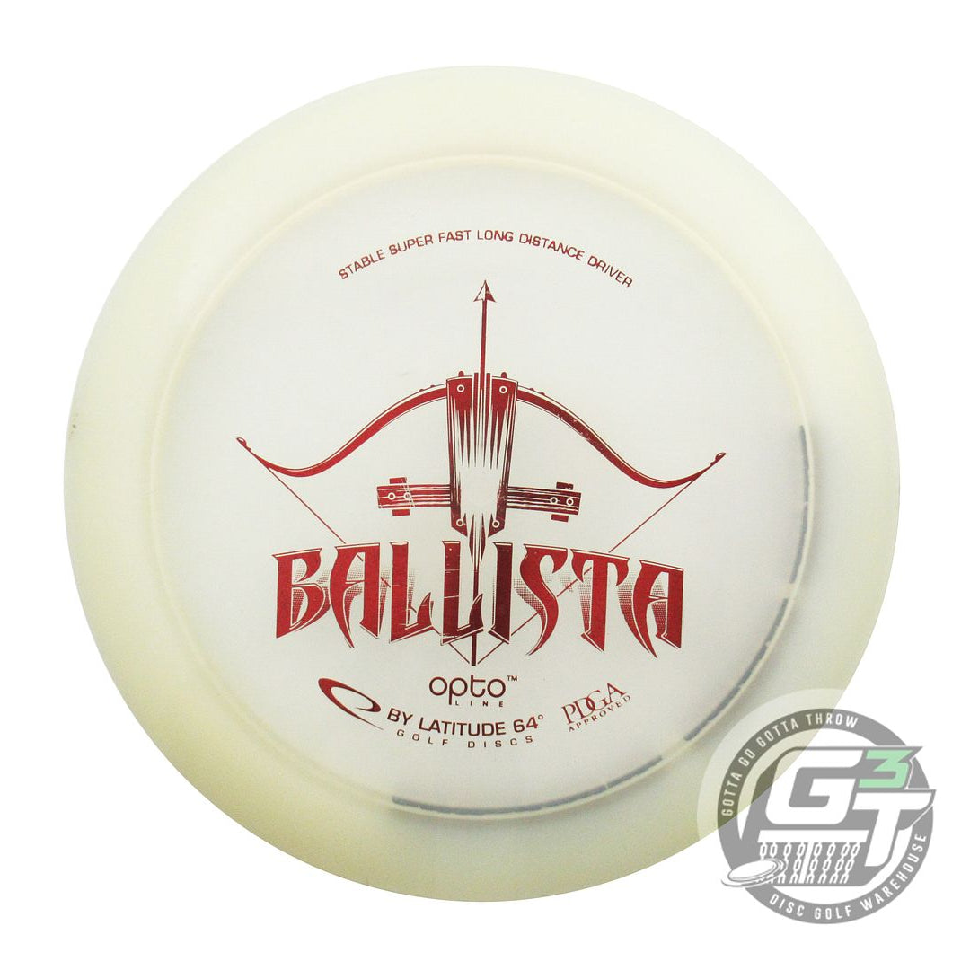 USED Latitude 64 Opto Ballista 174g White Red Foil Distance Driver Golf Disc