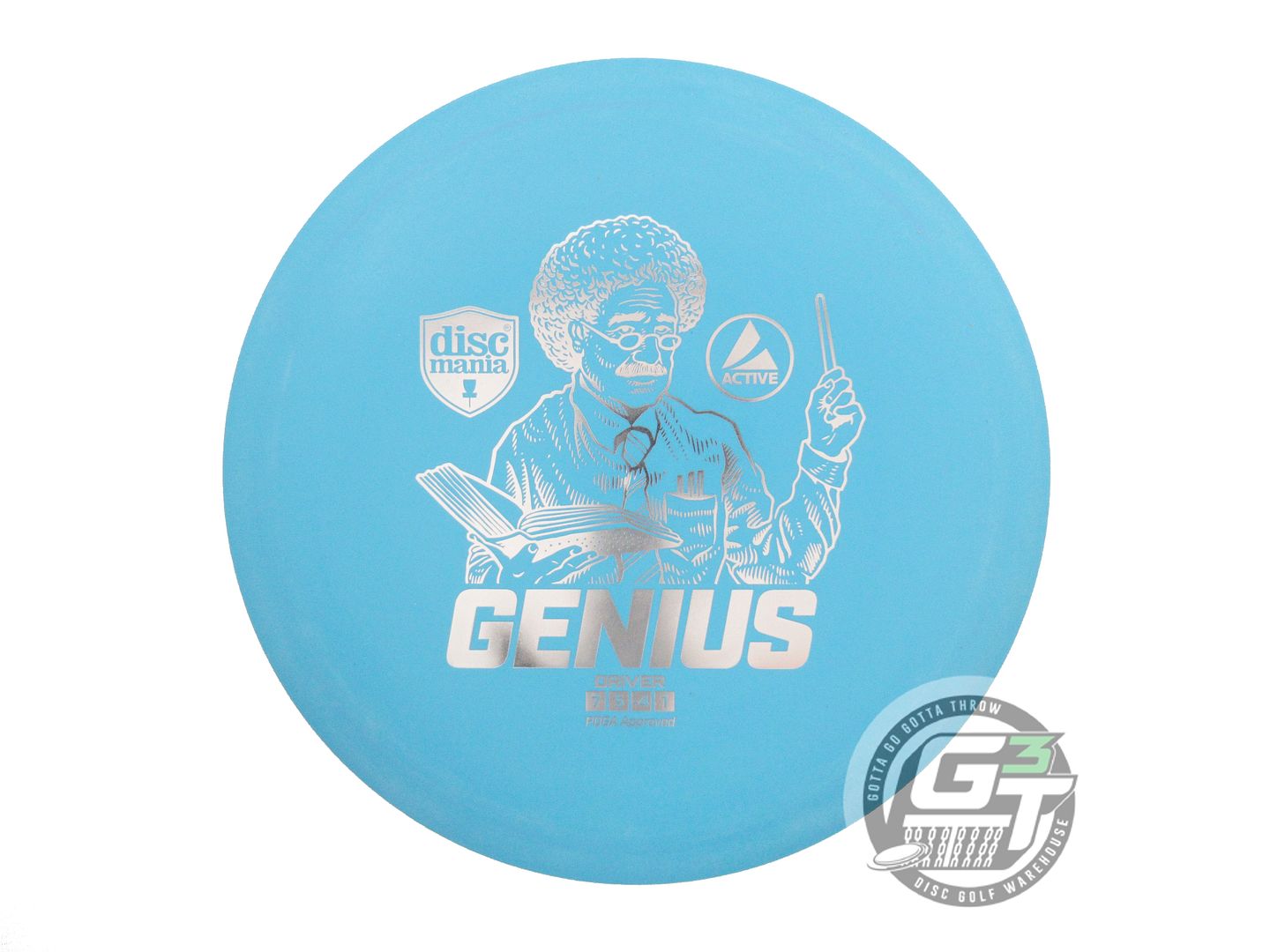 USED DiscMania Active Base Genius 168g Teal Silver Foil Fairway Driver Golf Disc