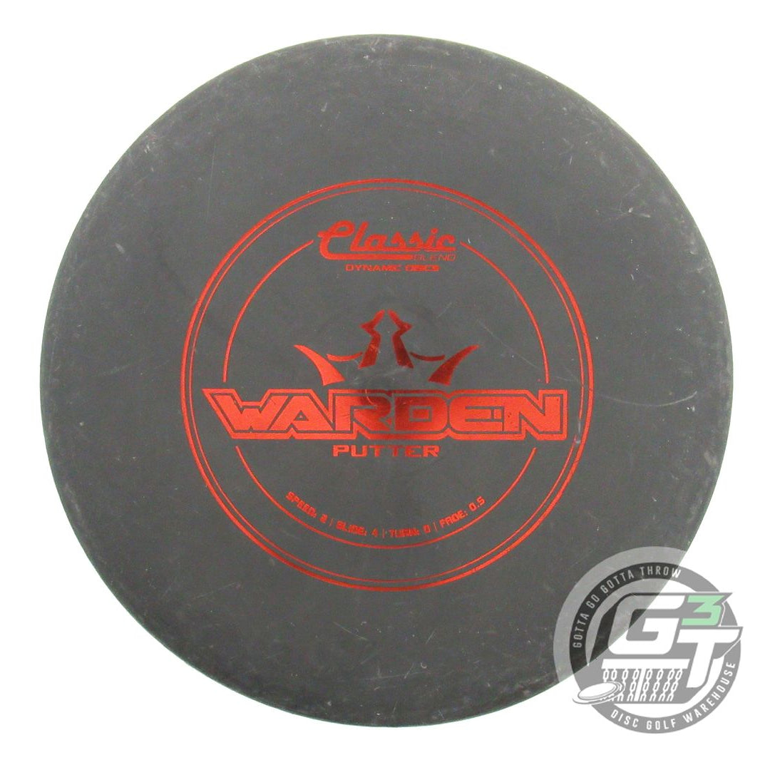 USED Dynamic Discs Classic Blend Warden 174g Black Red Foil Putter Golf Disc