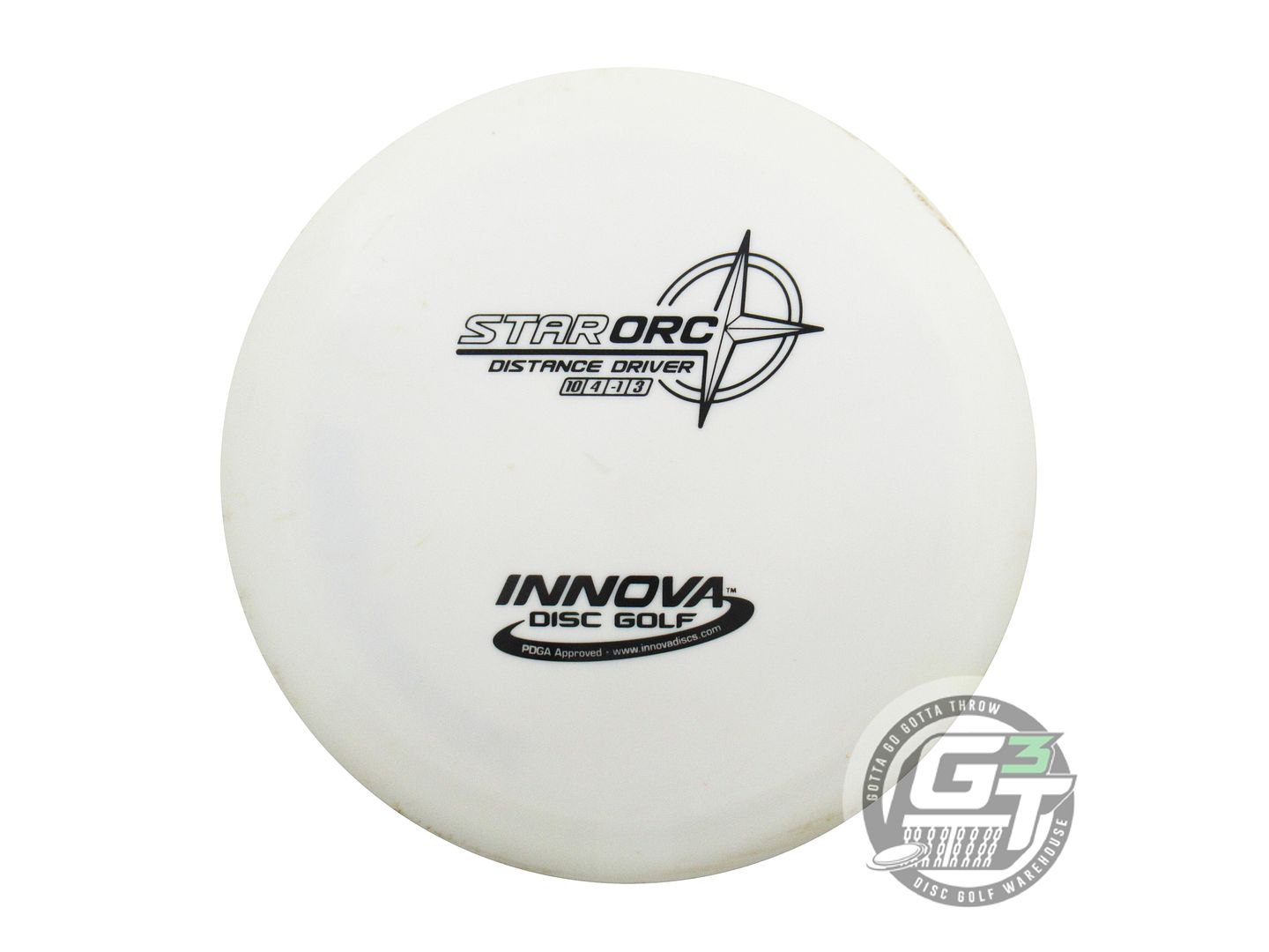 USED Innova Star Orc 175g White Black Stamp Distance Driver Golf Disc