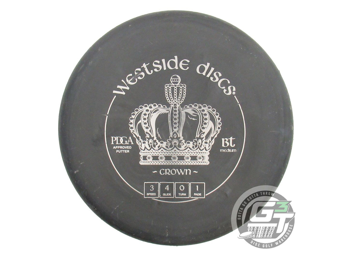 USED Westside Discs BT Medium Crown 172g Black Silver Foil Putter Golf Disc