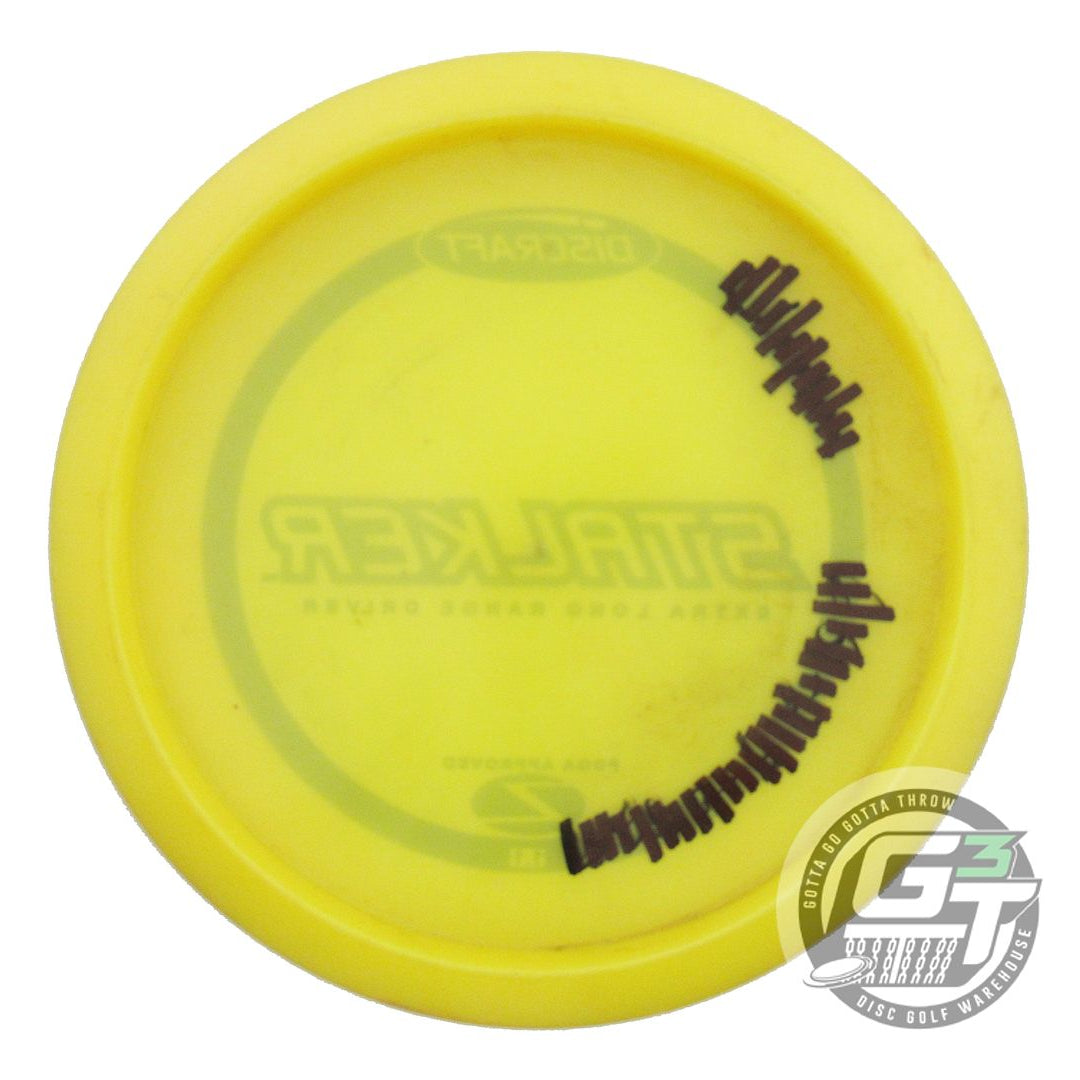 USED Discraft Z Stalker 174g Yellow Silver Foil PFN Fairway Driver Golf Disc