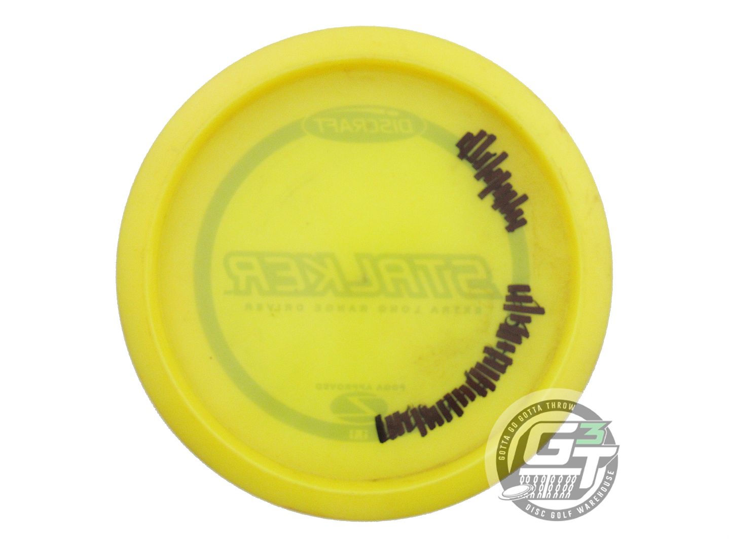 USED Discraft Z Stalker 174g Yellow Silver Foil PFN Fairway Driver Golf Disc