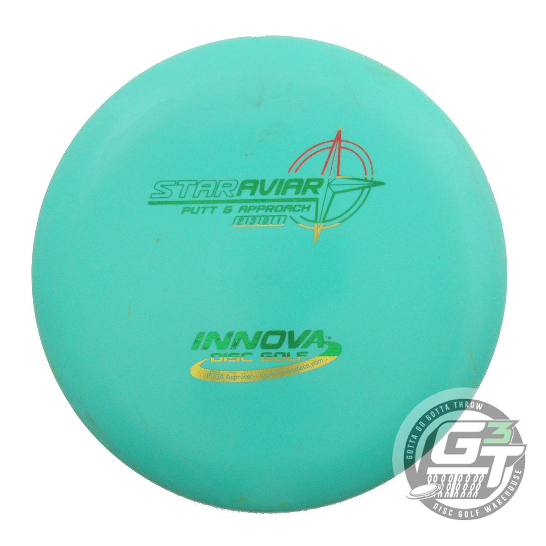 USED Innova Star Aviar 174g Seafoam Rasta Foil Putter Golf Disc