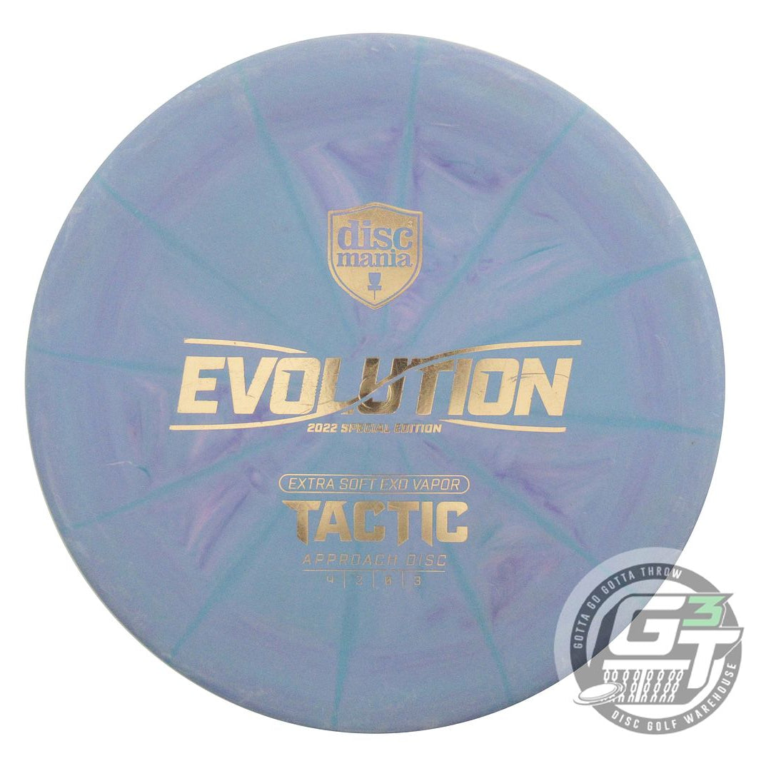 USED DiscMania EXO Extra Soft Tactic 176g` Teal Gold Foil Putter Golf Disc