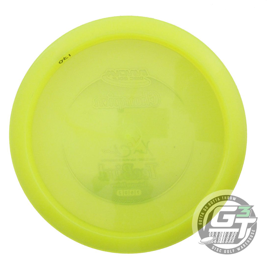 USED Innova Champion Teebird 170g Yellow Oil Slick Foil Fairway Driver Golf Disc