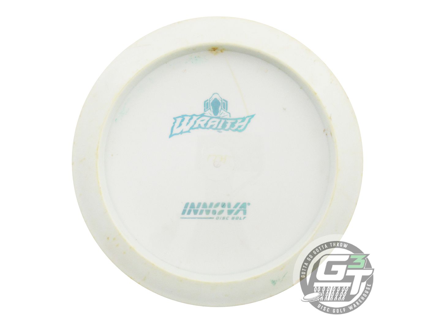 USED Innova Backstamp Star Wraith 175g White Aqua Holo Foil Driver Golf Disc