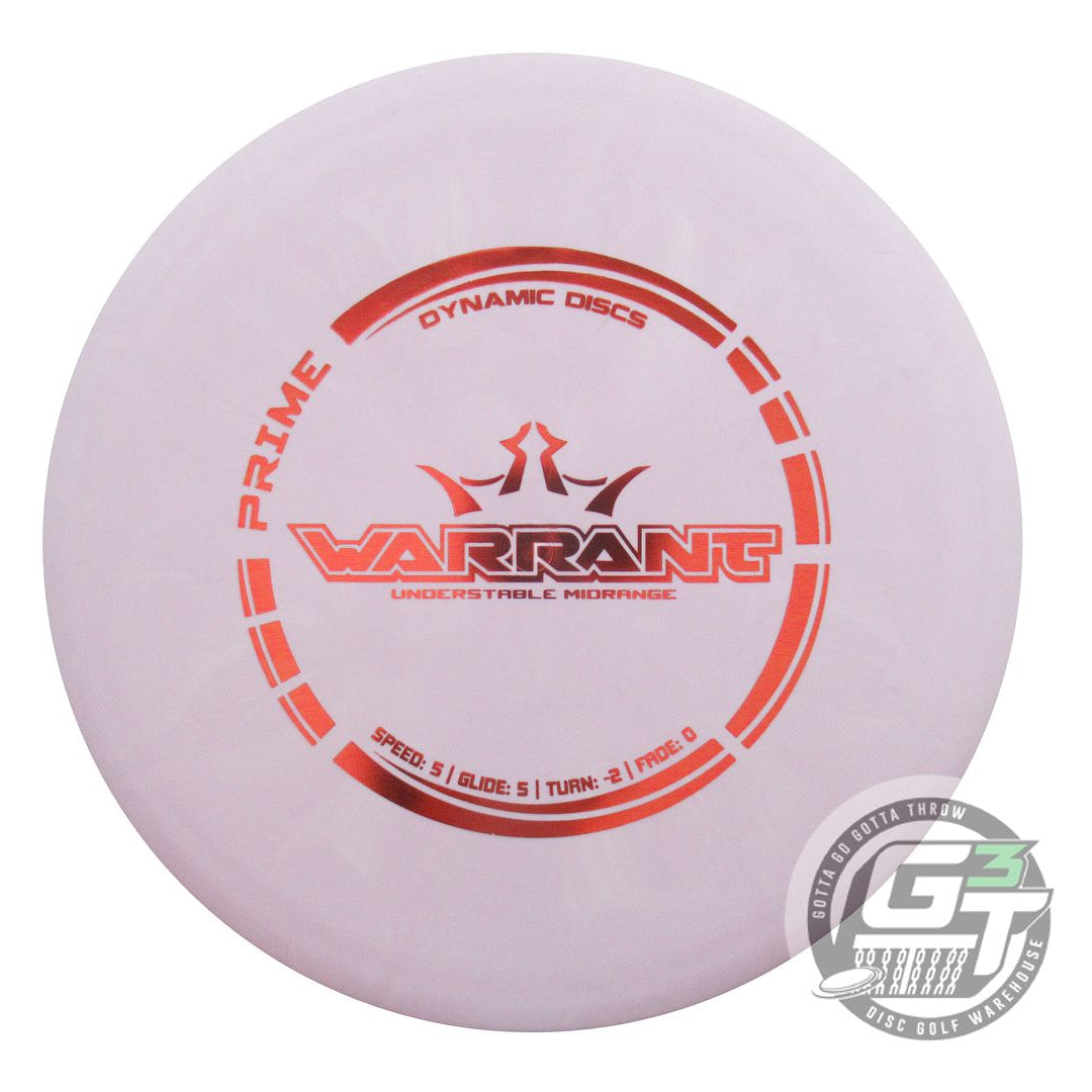 Dynamic Discs Prime Burst Warrant Midrange Golf Disc (Individually Listed)
