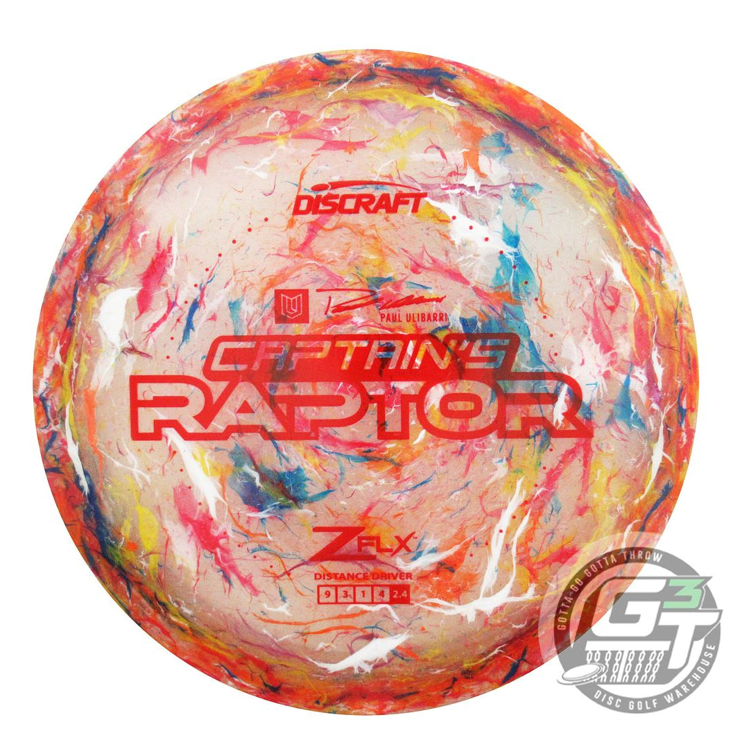 NOS Discraft CAPTAIN'S Jawbreaker Z FLX Raptor 175g Red Stamp Driver Golf Disc