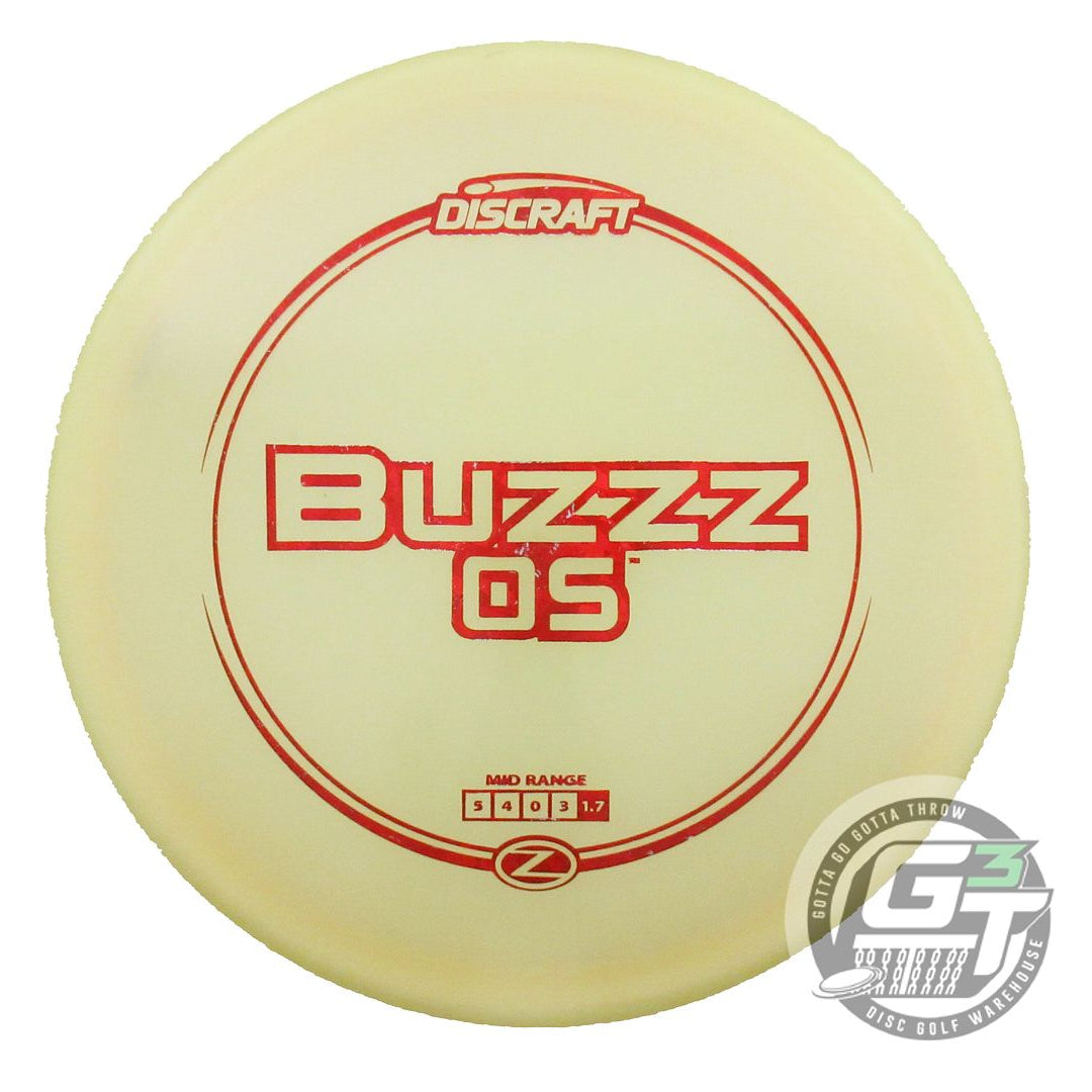 USED Discraft Z Buzzz OS 179g Yellow Red Shatter Foil Midrange Golf Disc