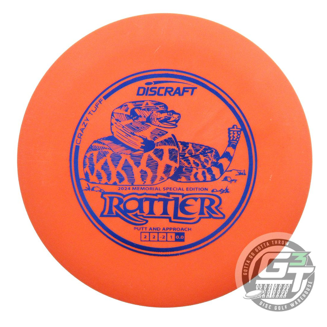 USED Discraft Pro D Rattler 175g Orange Blue Foil Putter Golf Disc