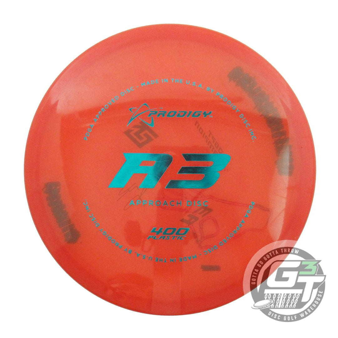 USED Prodigy Discs 400 A3 173g Red Teal Foil Midrange Golf Disc