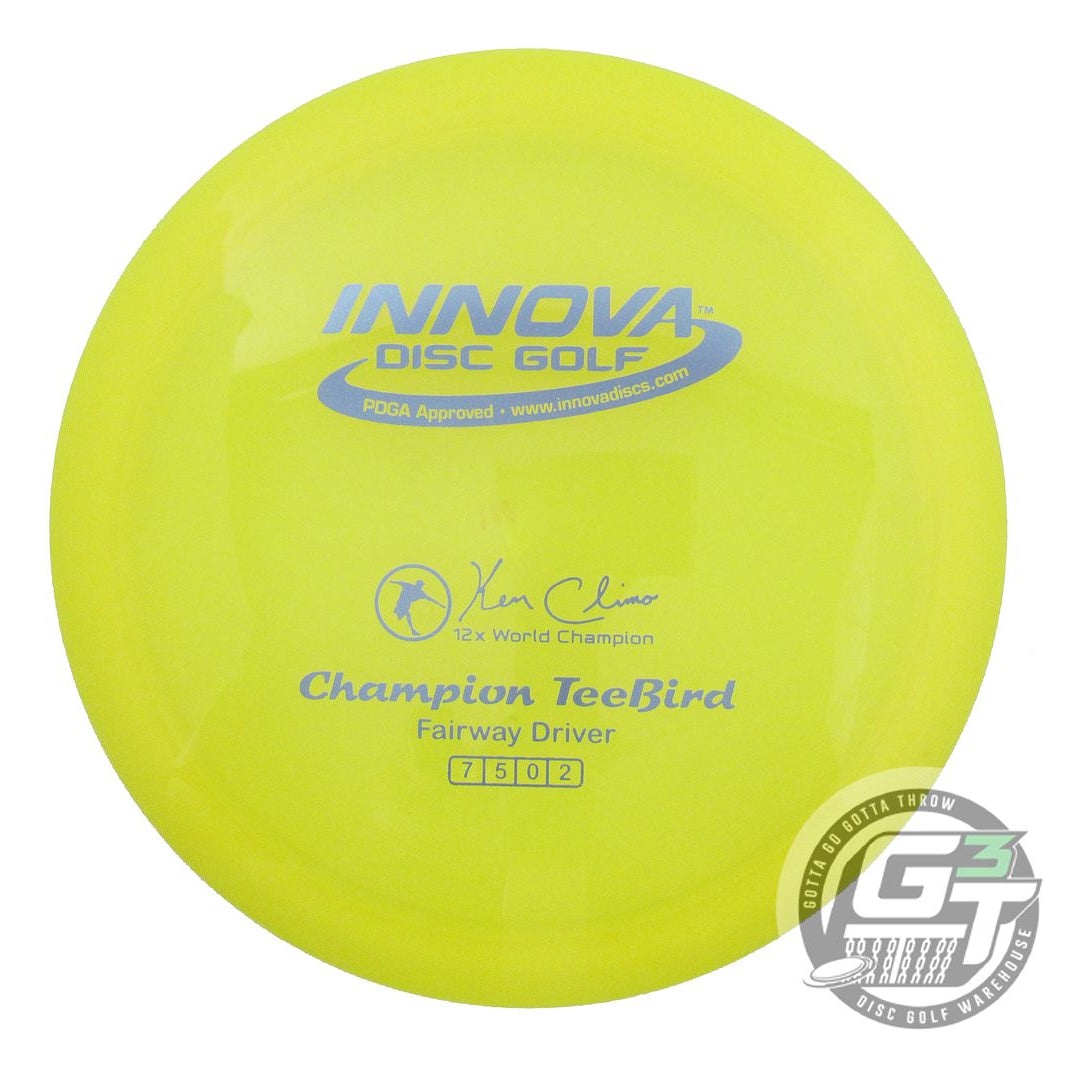 USED Innova Champion Teebird 168g Yellow Lilac Foil Fairway Driver Golf Disc