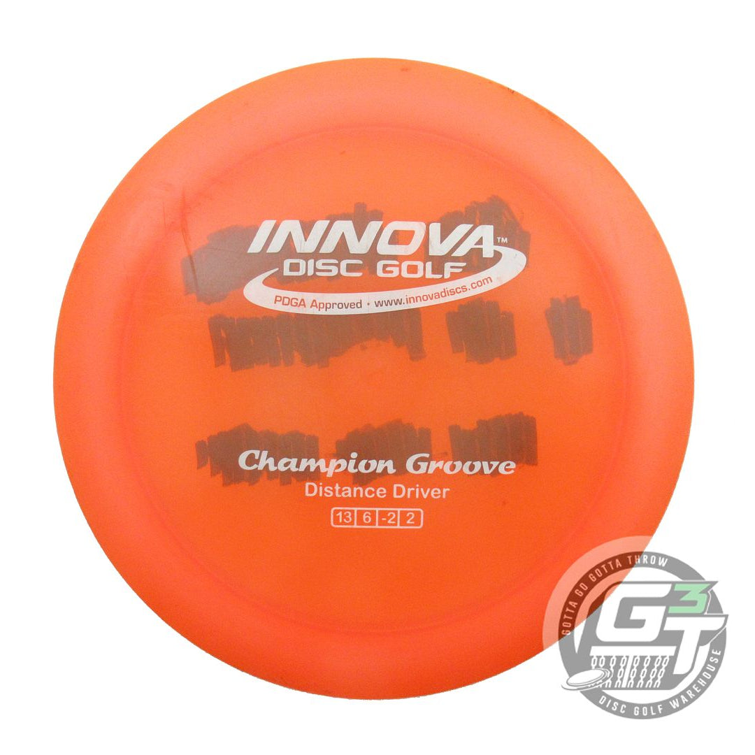 USED Innova Champion Groove 175g Orange White Stamp Distance Driver Golf Disc