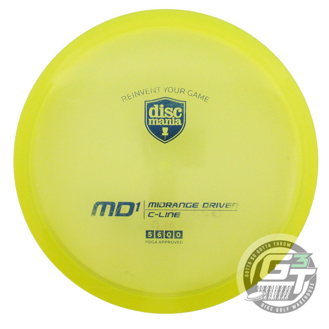 USED DiscMania C-Line MD1 180g Yellow Blue Foil Midrange Golf Disc