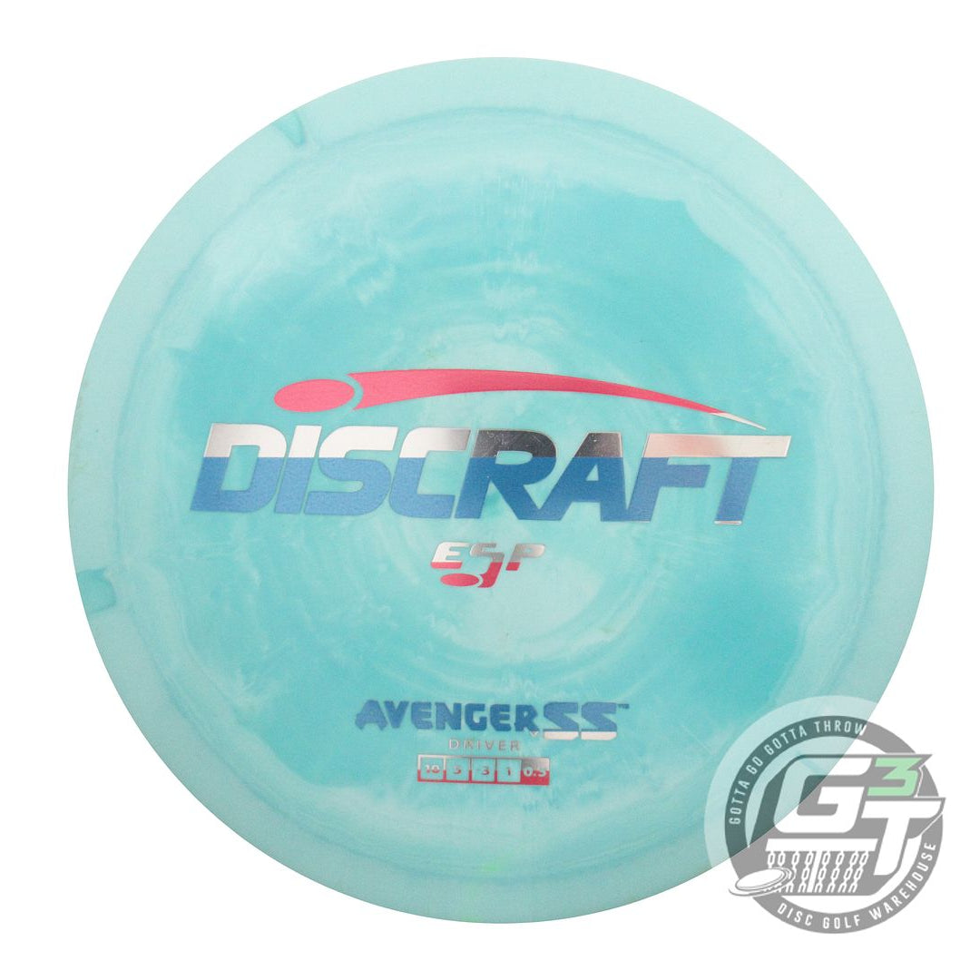 USED Discraft ESP Avenger SS 173g Seafoam Stripe Foil Distance Driver Golf Disc