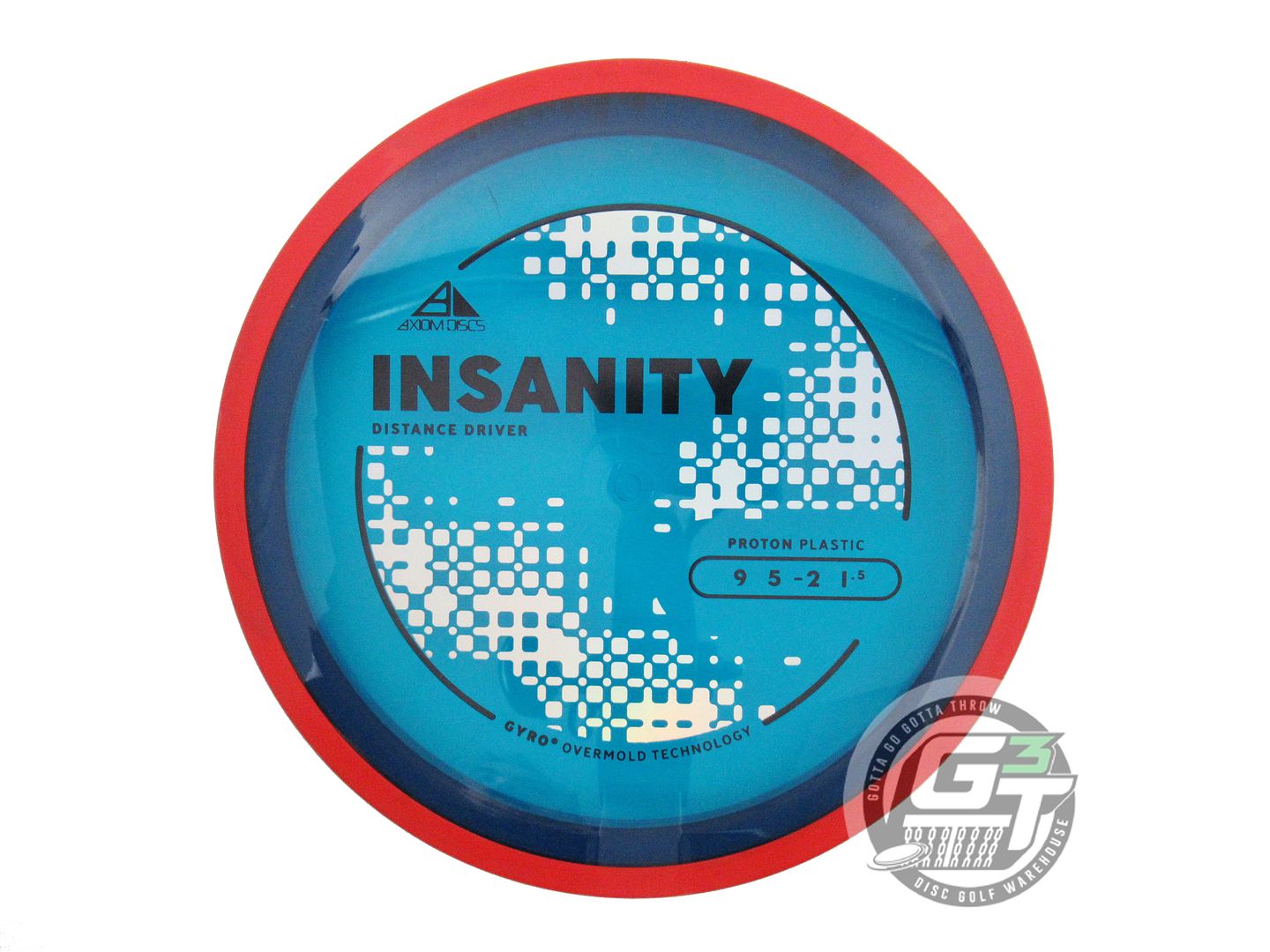 USED Axiom Discs Proton Insanity 173g Blue Red Rim Distance Driver Golf Disc