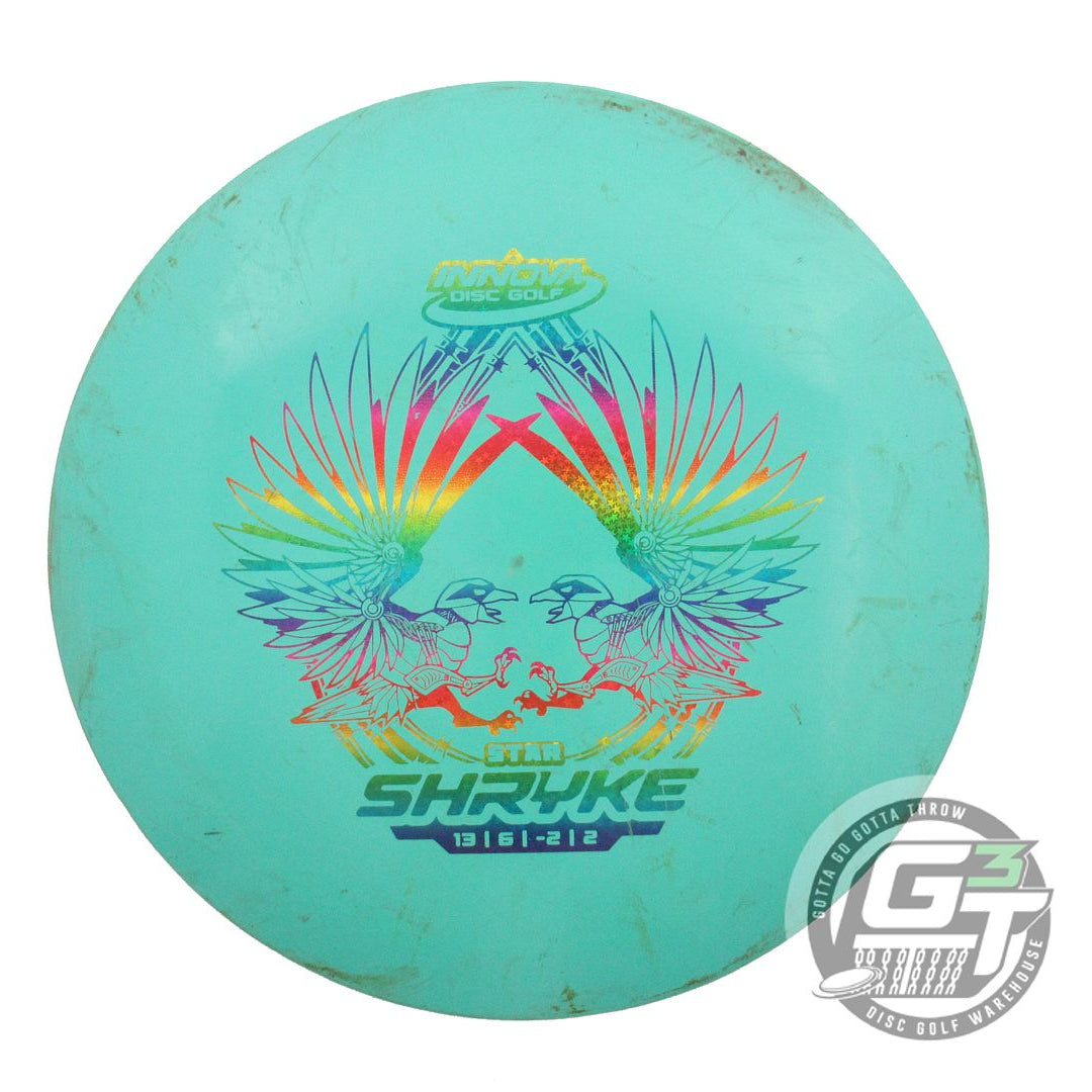USED Innova Star Shryke 167g Seafoam Rainbow Star Foil Distance Driver Golf Disc